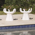GLOBAL VIEWS HANDS STOOL - Bar Stools