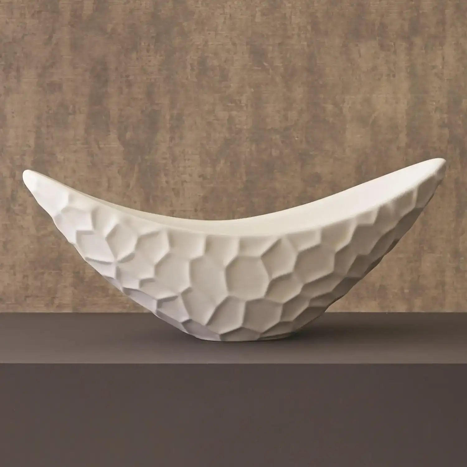 GLOBAL VIEWS HONEYCOMB LONG BOWL - Decorative Accents