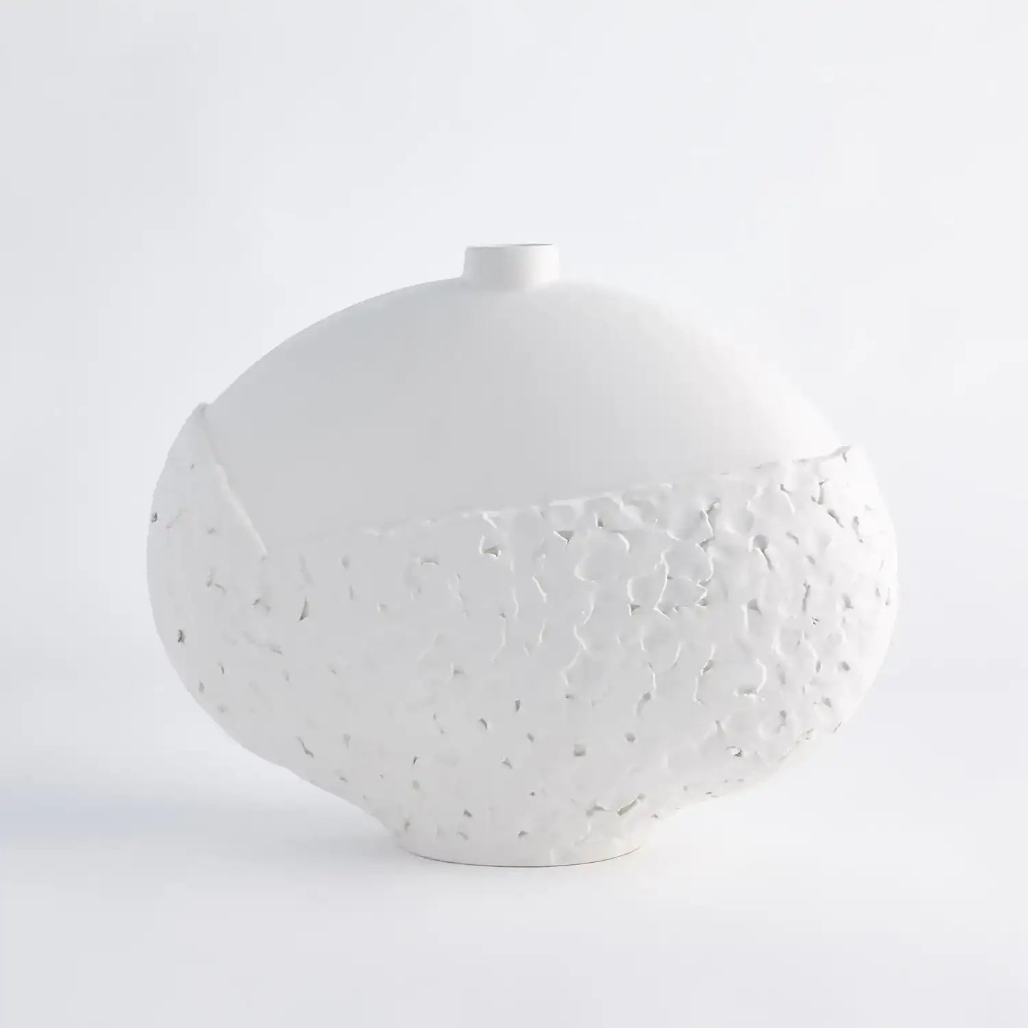 GLOBAL VIEWS ASYMMETRICAL STIPPLE VASE - Decorative Accents