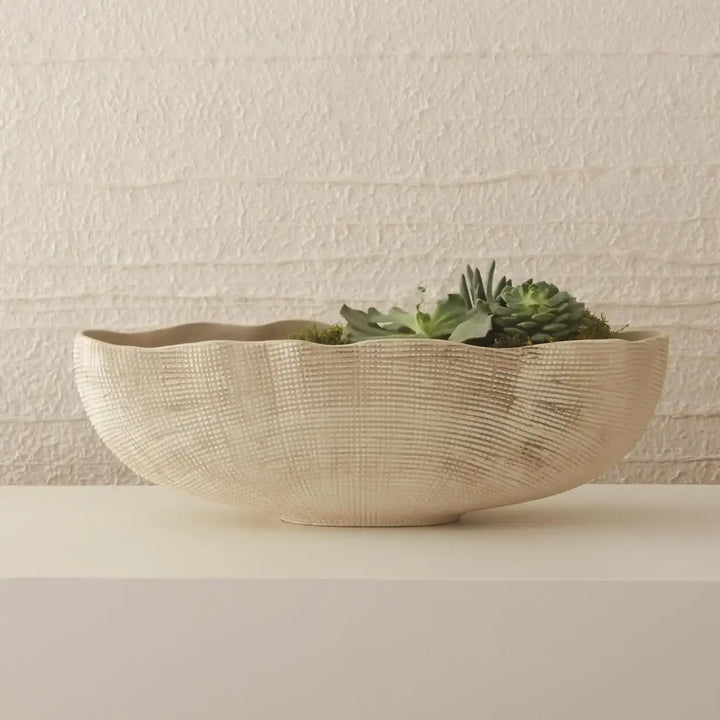 GLOBAL VIEWS SISAL OVAL BOWL - Decorative Accents