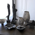 GLOBAL VIEWS CRACKLED FOOTED BOWL - Decorative Accents
