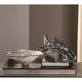 GLOBAL VIEWS CRACKLED FOOTED BOWL - Decorative Accents