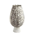 GLOBAL VIEWS CRACKLED FOOTED VASE - Decorative Accents