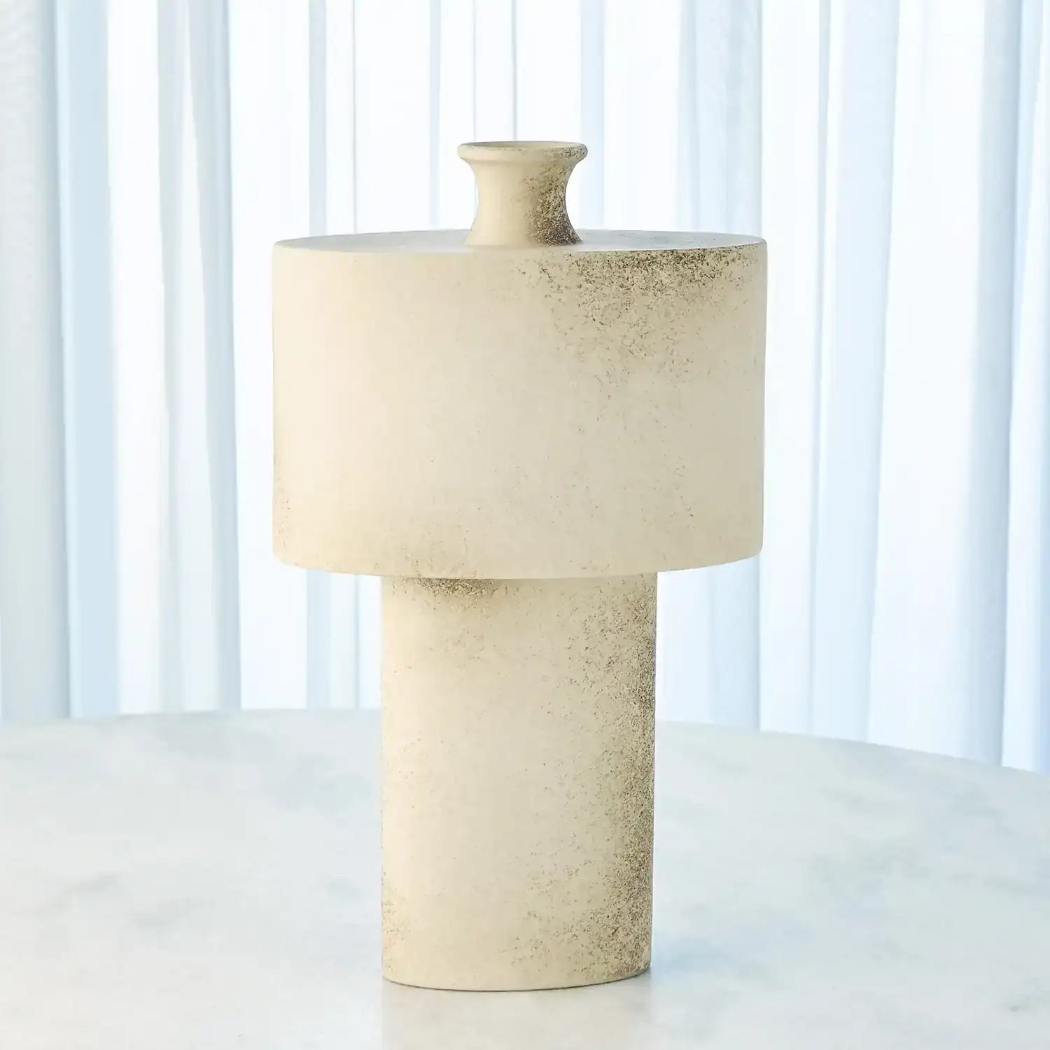 GLOBAL VIEWS FOLK OVAL DRUM VASE - Decorative Accents