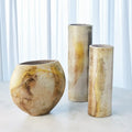 GLOBAL VIEWS GOLDEN RAKU VASE - Decorative Accents