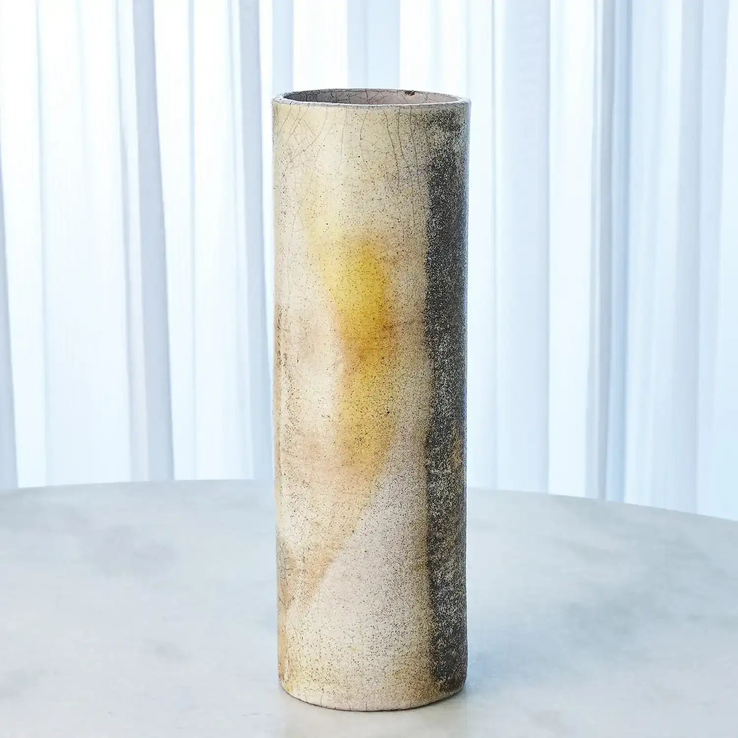GLOBAL VIEWS GOLDEN RAKU VASE - Decorative Accents