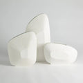 GLOBAL VIEWS OFFSET SQUARE SCRATCH VASE - Decorative Accents