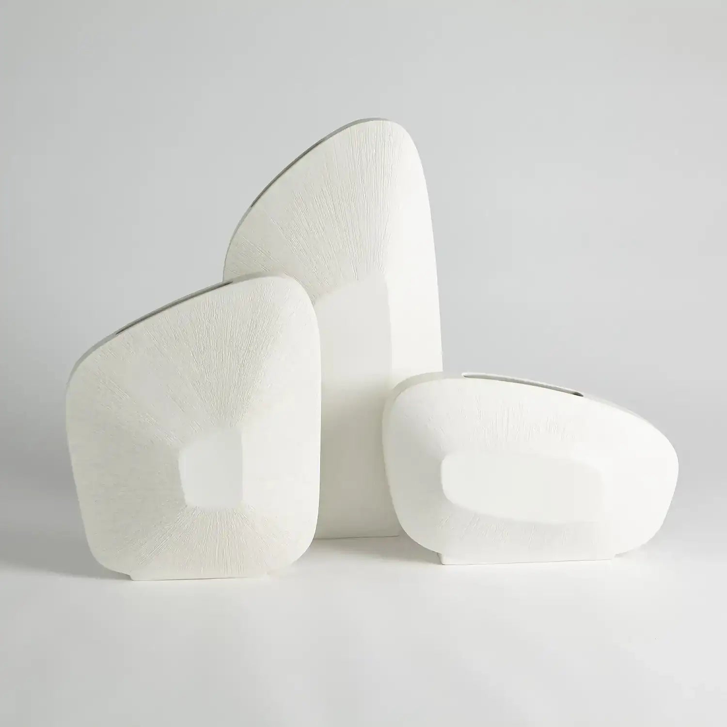 GLOBAL VIEWS OFFSET SQUARE SCRATCH VASE - Decorative Accents