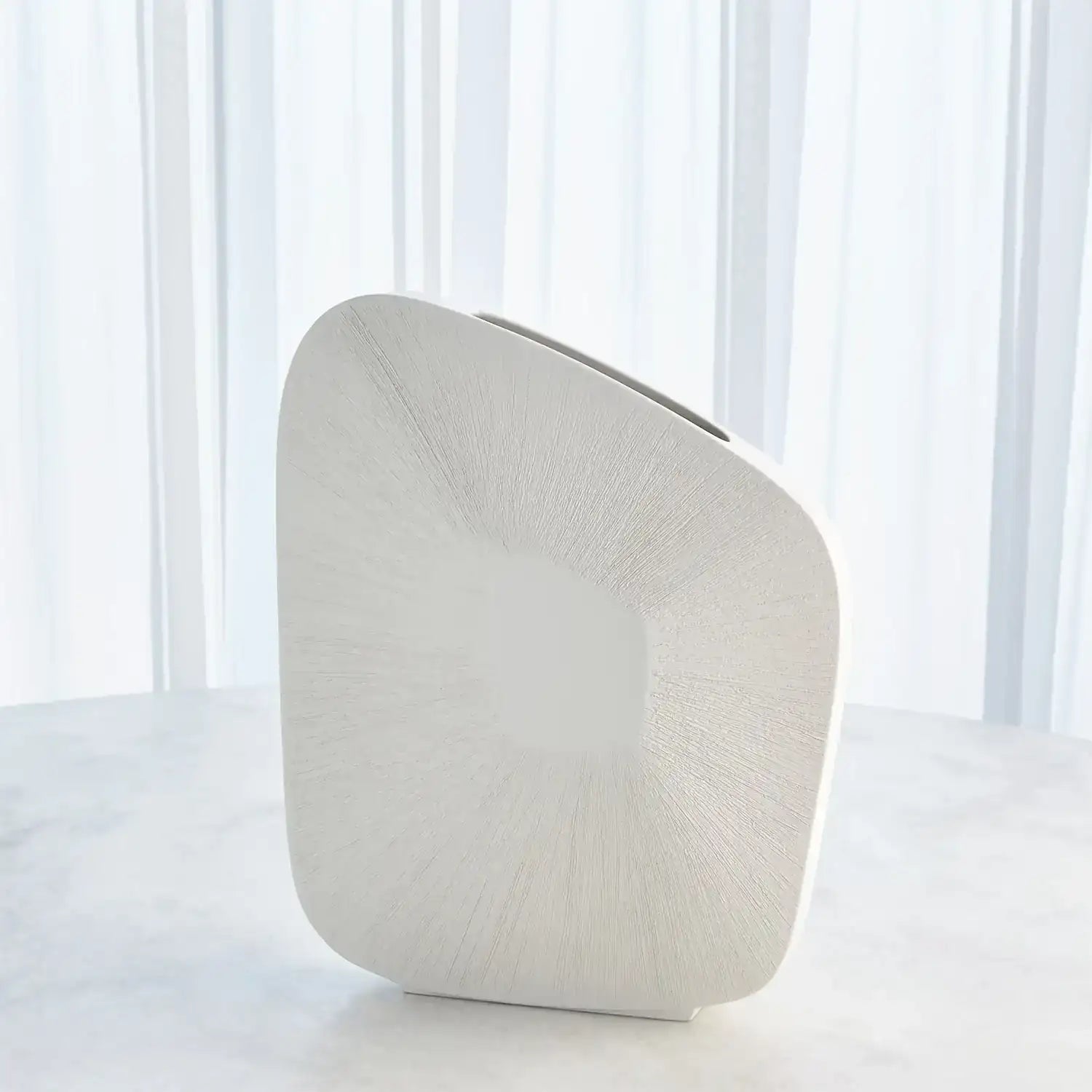 GLOBAL VIEWS OFFSET SQUARE SCRATCH VASE - Decorative Accents