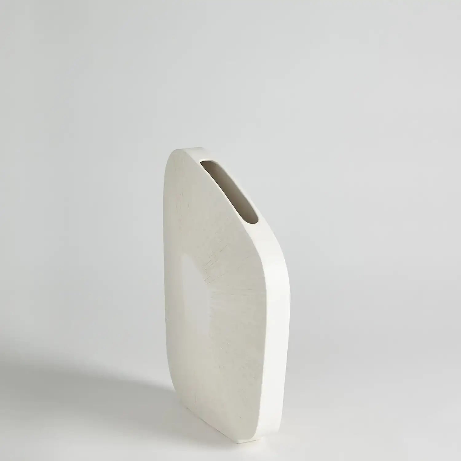 GLOBAL VIEWS OFFSET SQUARE SCRATCH VASE - Decorative Accents