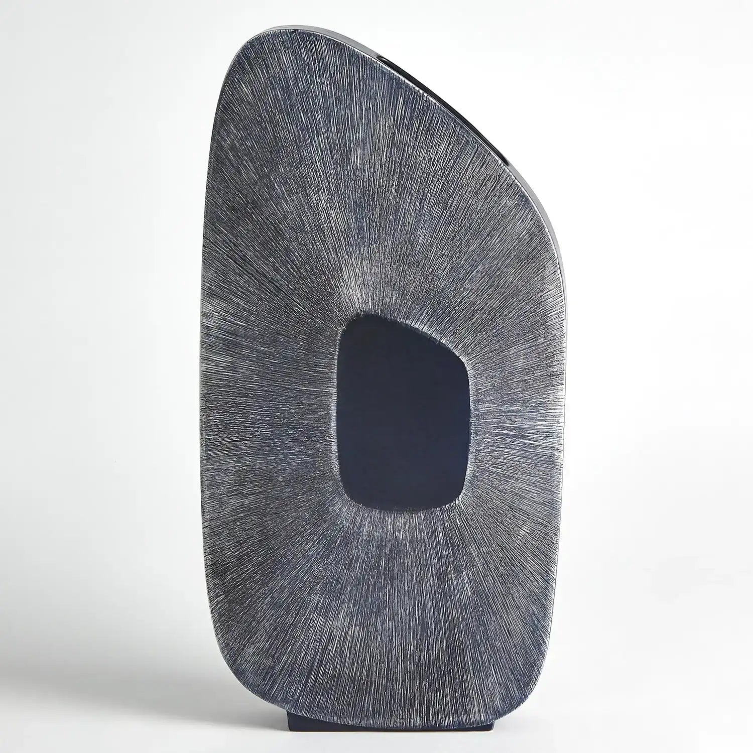 GLOBAL VIEWS OFFSET SQUARE SCRATCH VASE - Decorative Accents