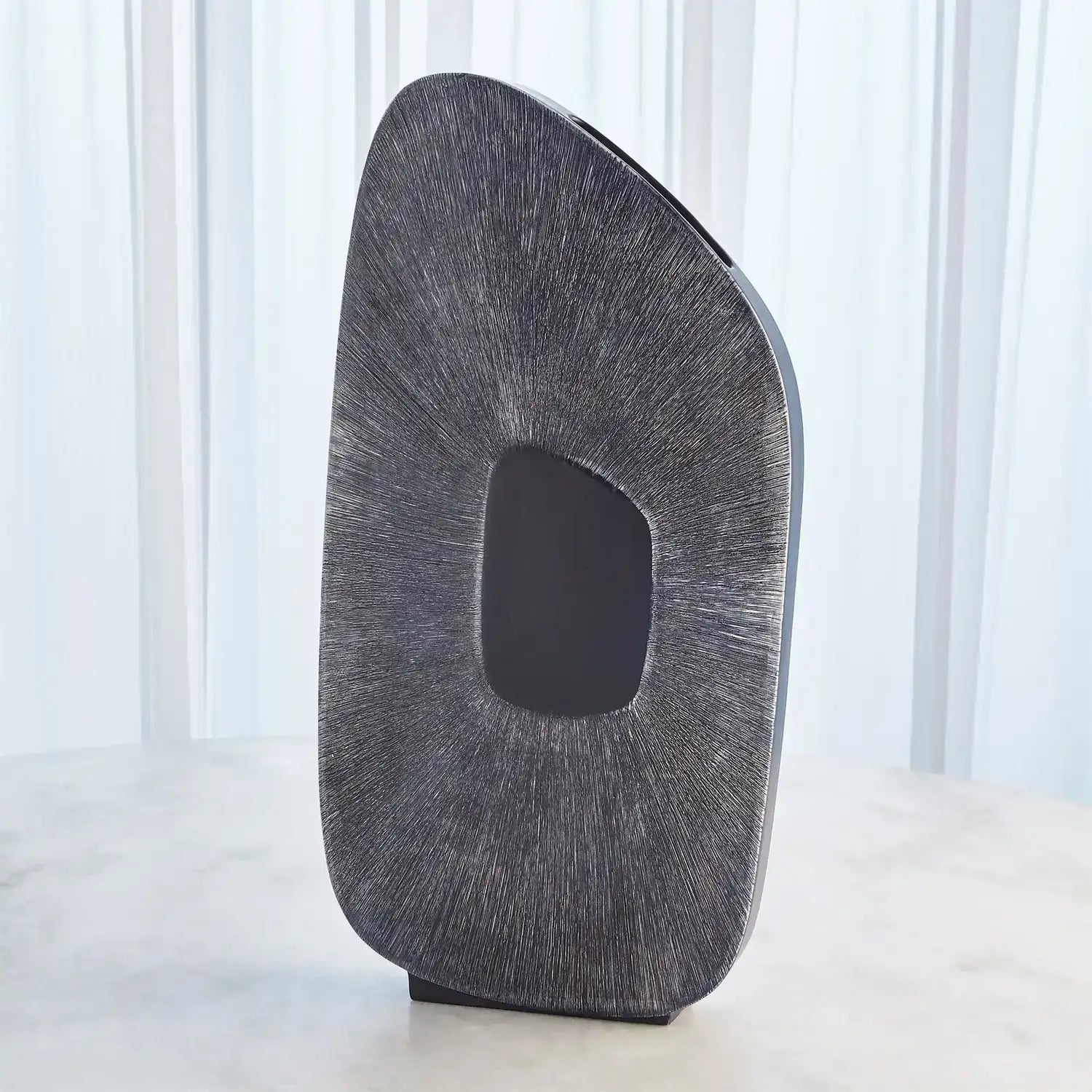 GLOBAL VIEWS OFFSET SQUARE SCRATCH VASE - Decorative Accents