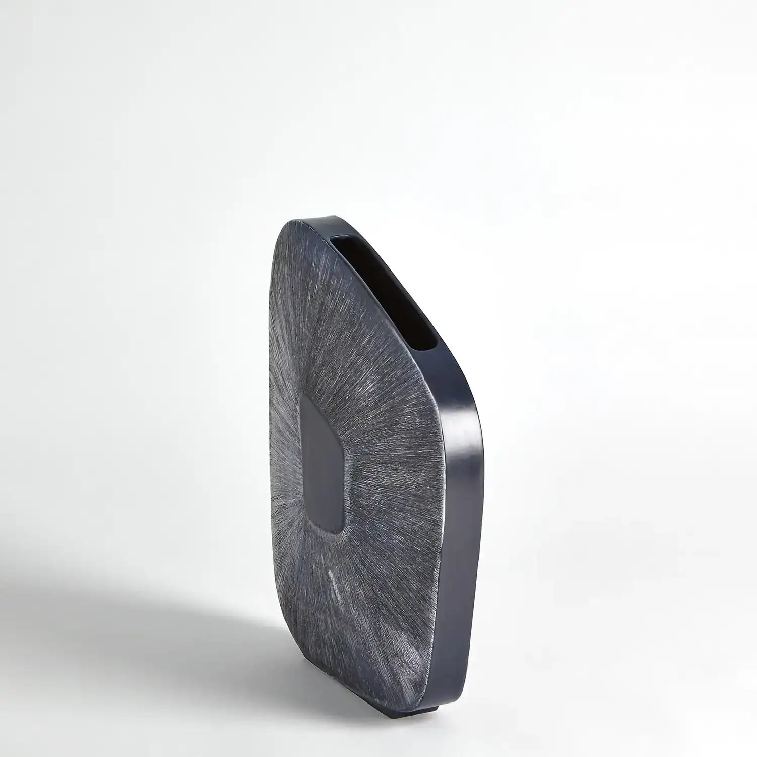 GLOBAL VIEWS OFFSET SQUARE SCRATCH VASE - Decorative Accents