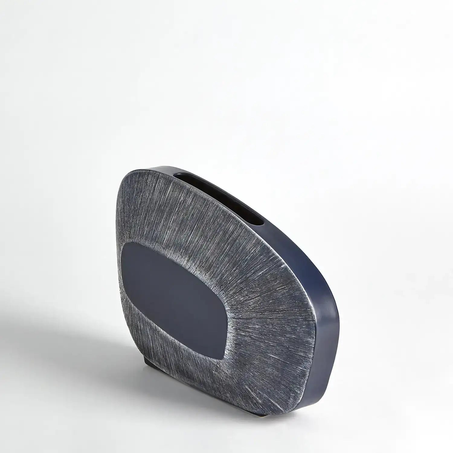 GLOBAL VIEWS OFFSET SQUARE SCRATCH VASE - Decorative Accents