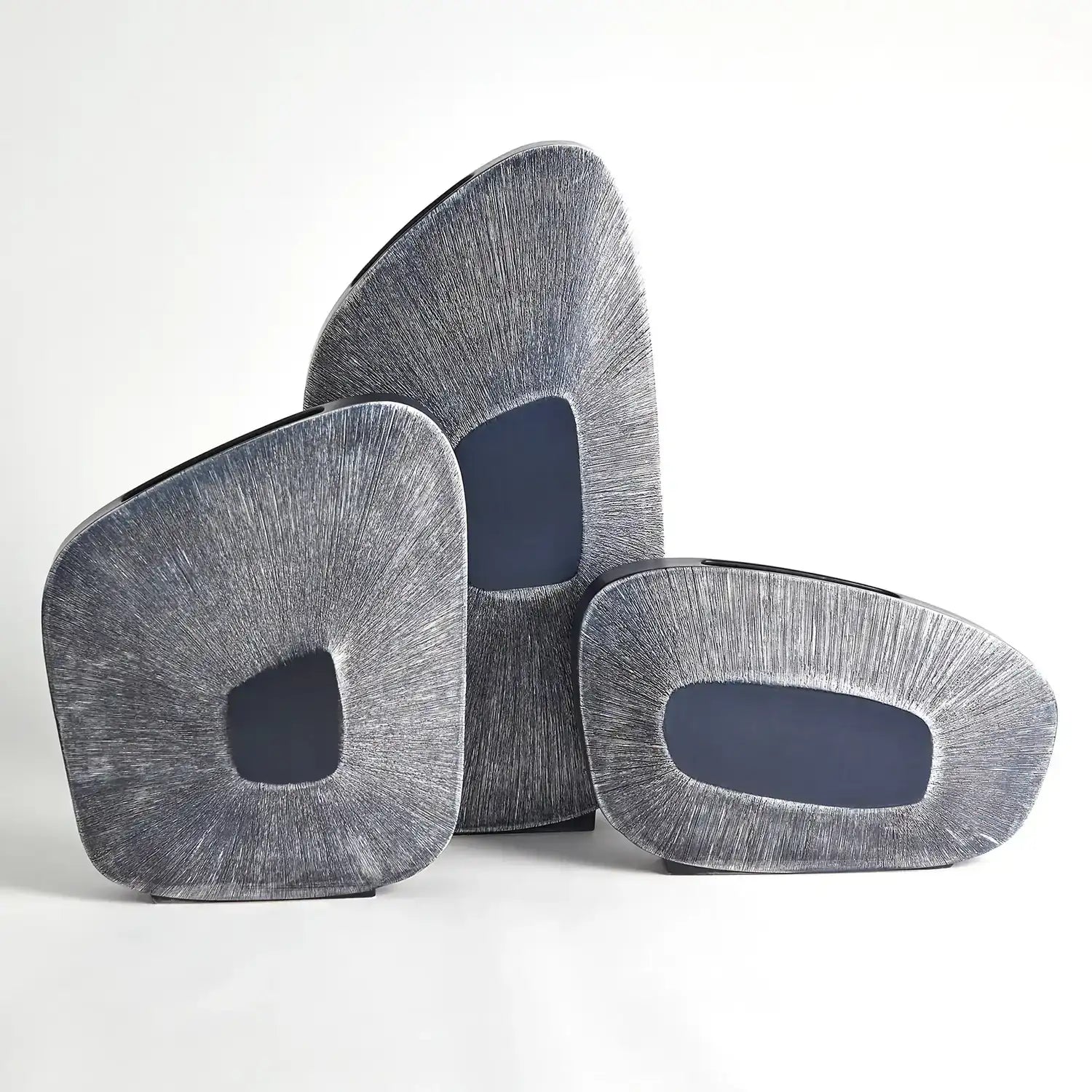 STUDIO A HOME OFFSET SQUARE SCRATCH VASE - Decorative Accents