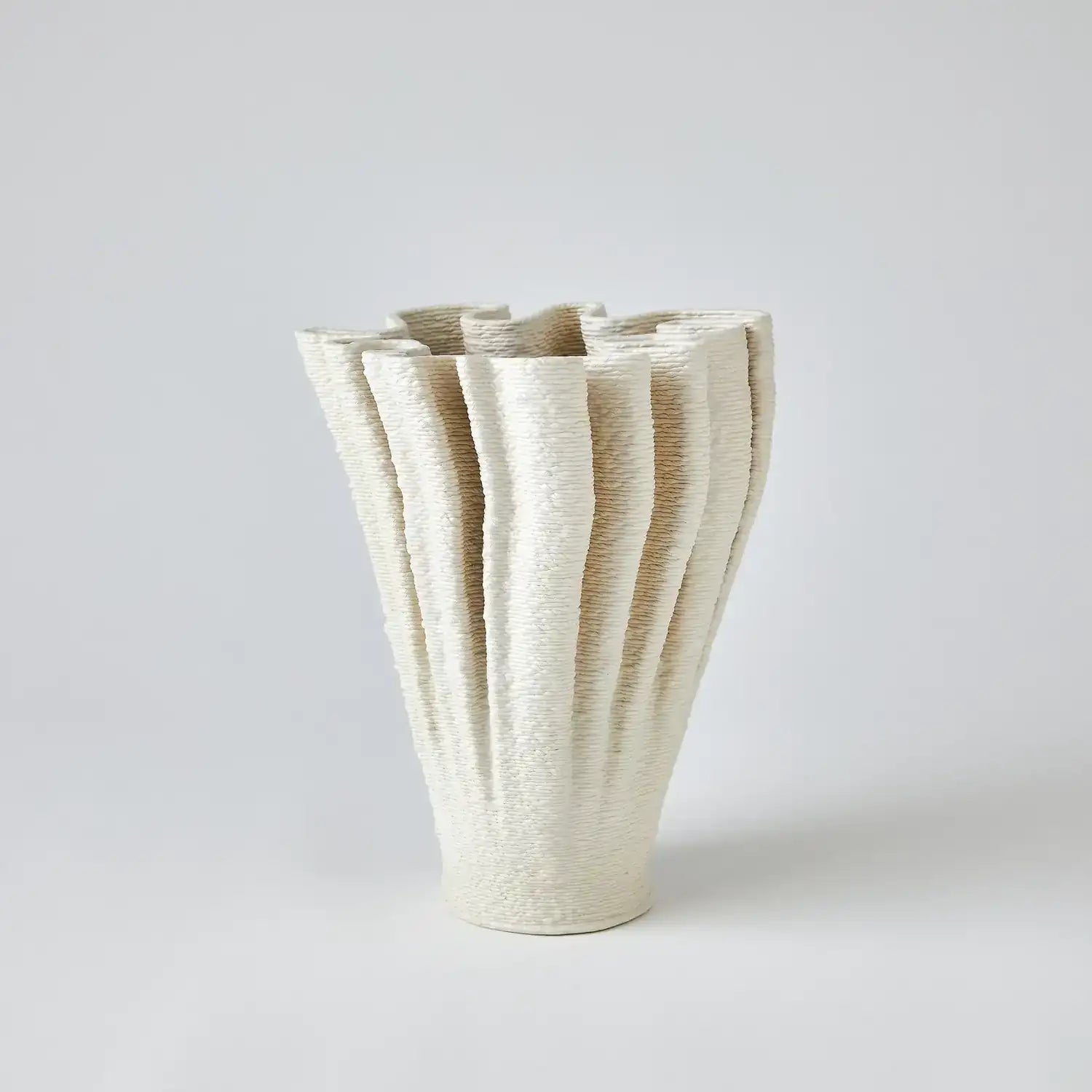 GLOBAL VIEWS RIPPLE PRINTED VASE - Decorative Accents