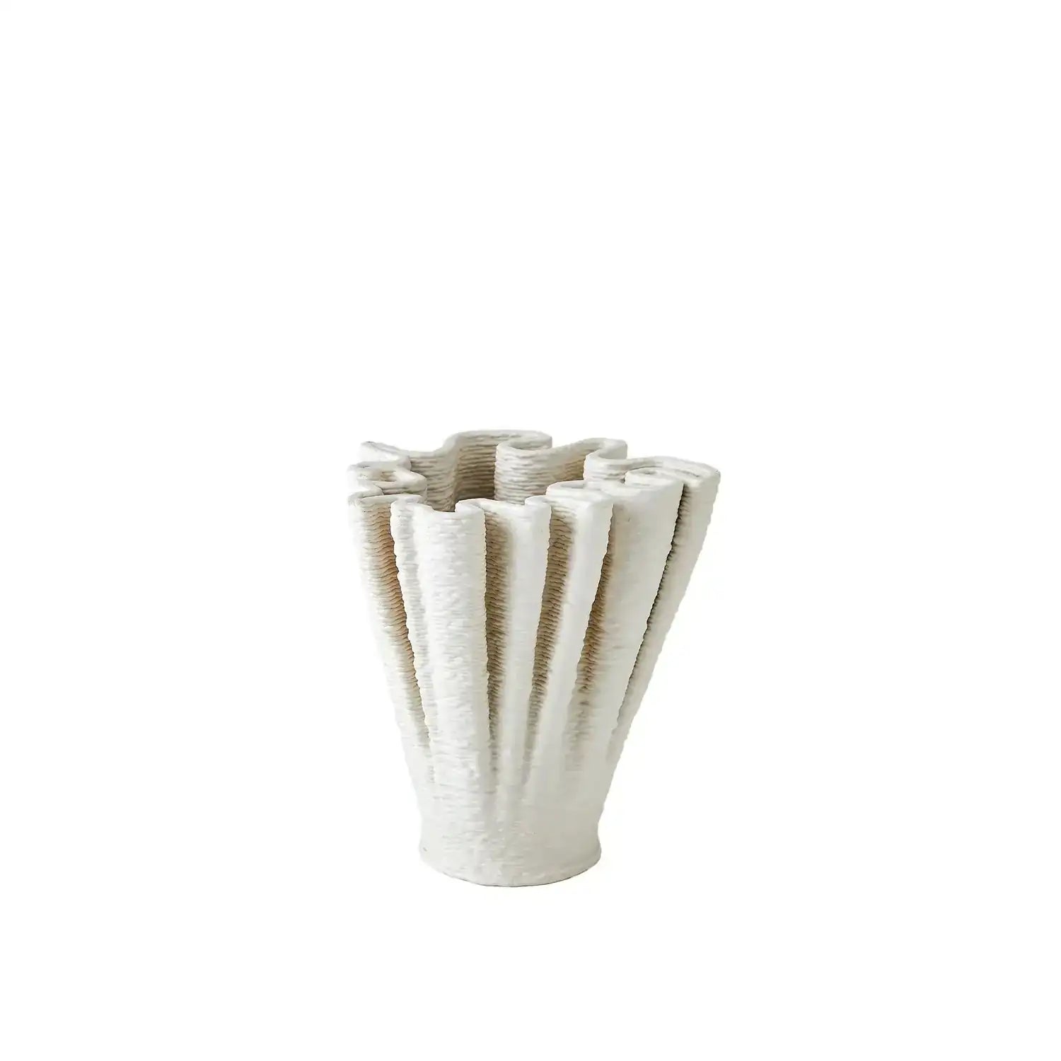 GLOBAL VIEWS RIPPLE PRINTED VASE - Decorative Accents