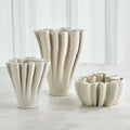 GLOBAL VIEWS RIPPLE PRINTED VASE - Decorative Accents