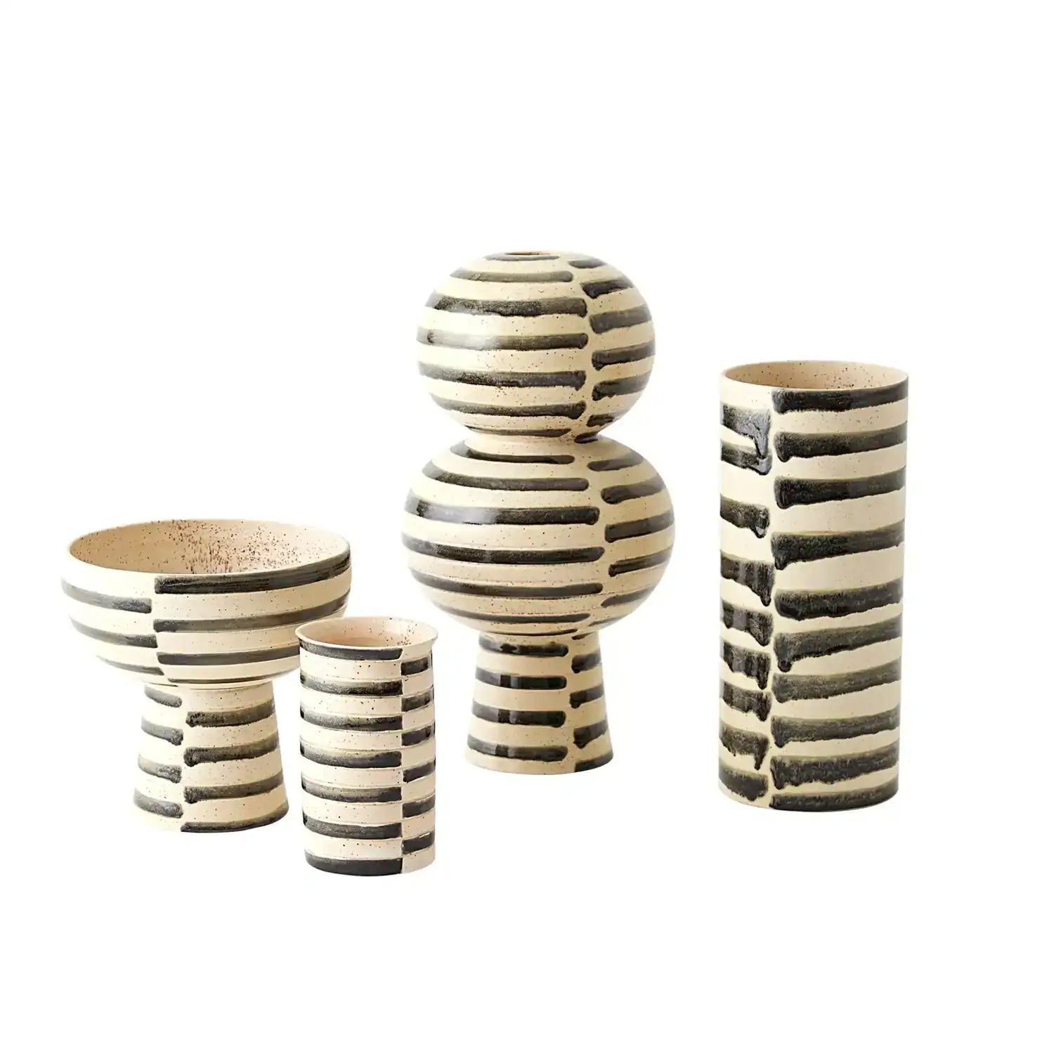 GLOBAL VIEWS JAIL BREAK CYLINDRICAL VASE - Decorative Accents