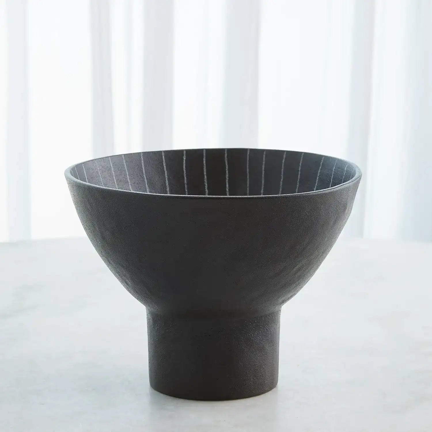 GLOBAL VIEWS CINDER FOOTED BOWL - Decorative Accents