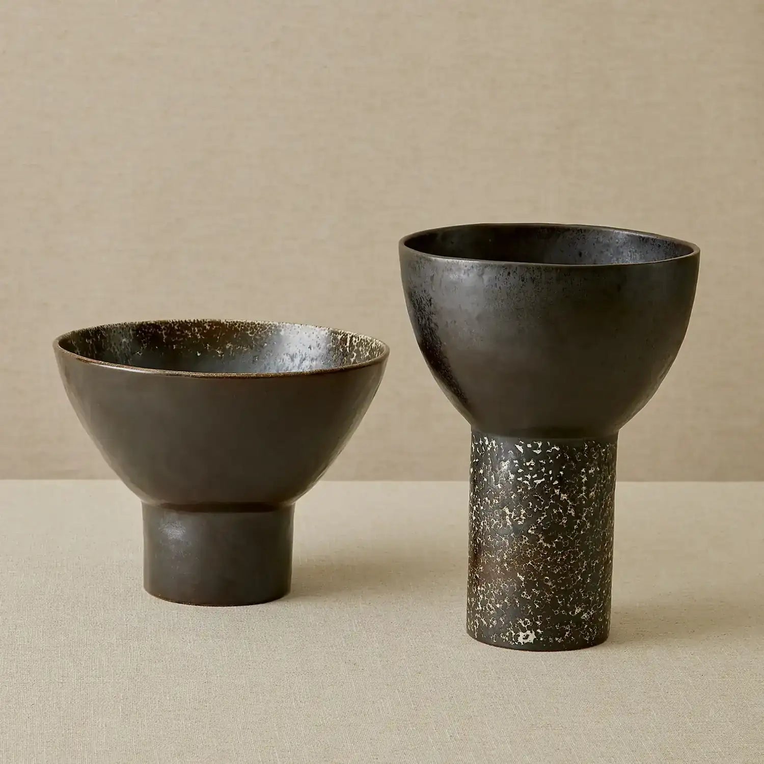 GLOBAL VIEWS CINDER FOOTED BOWL - Decorative Accents