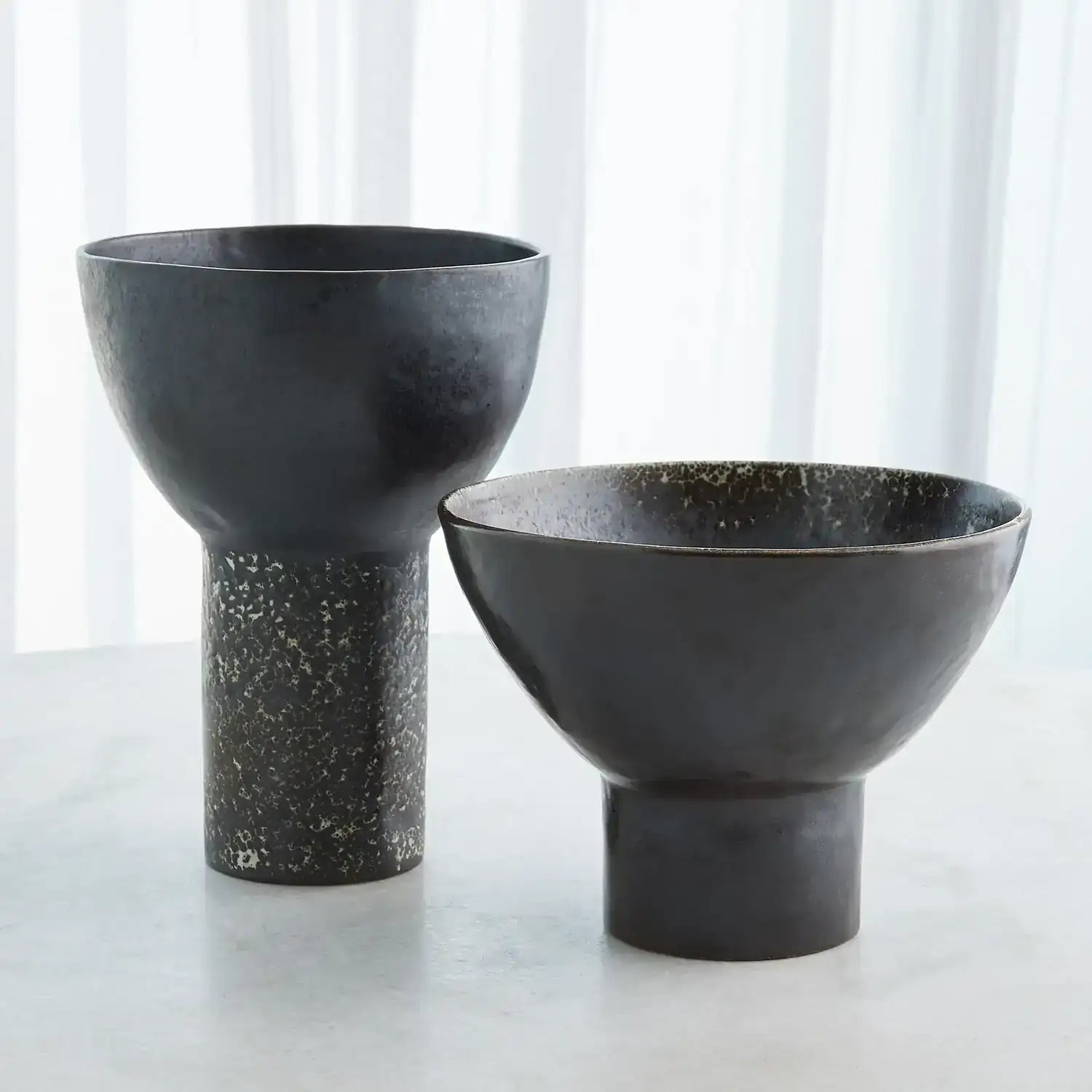 GLOBAL VIEWS CINDER FOOTED BOWL - Decorative Accents