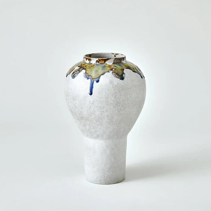 GLOBAL VIEWS VOLCAN FOOTED VASE - Decorative Accents