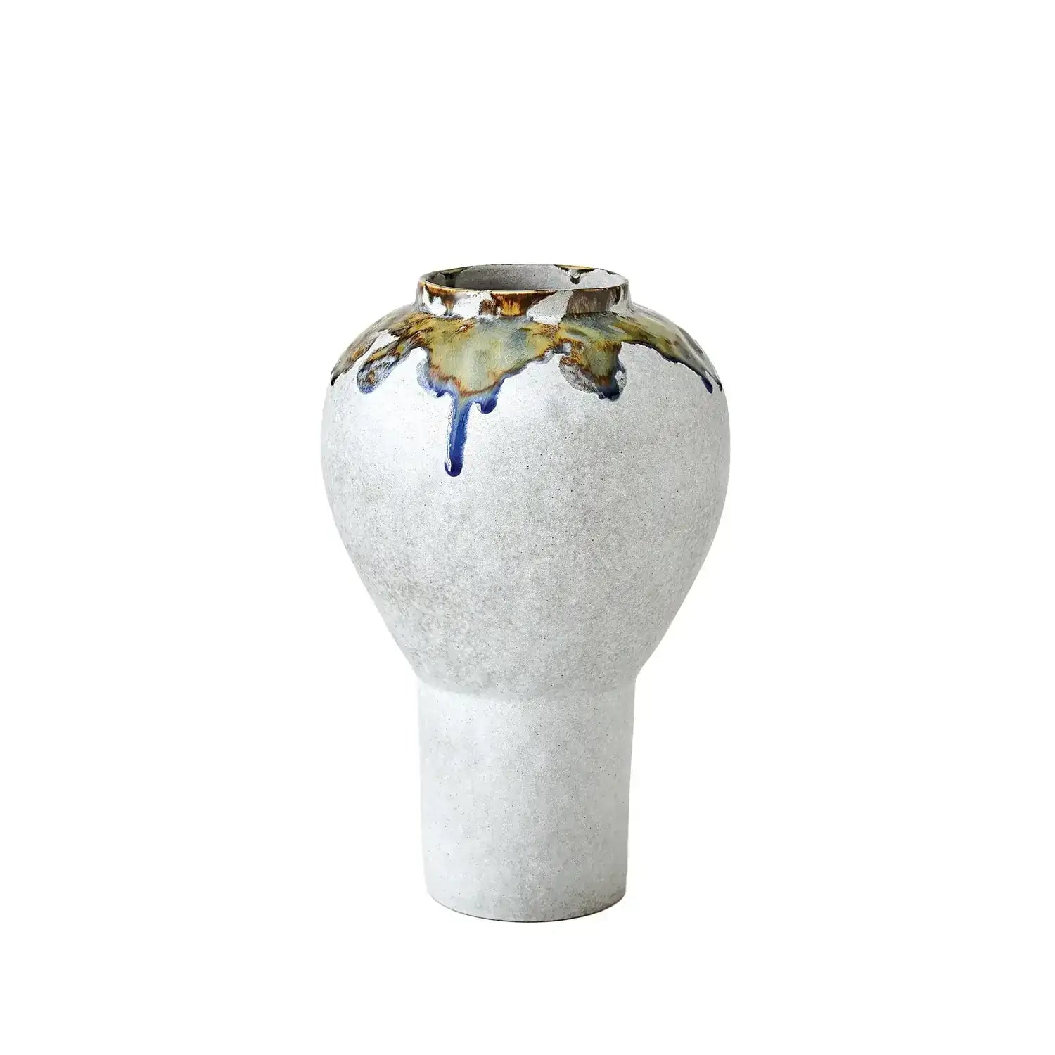 GLOBAL VIEWS VOLCAN FOOTED VASE - Decorative Accents