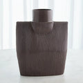 GLOBAL VIEWS RIBBED COLLAR VASE - Decorative Accents
