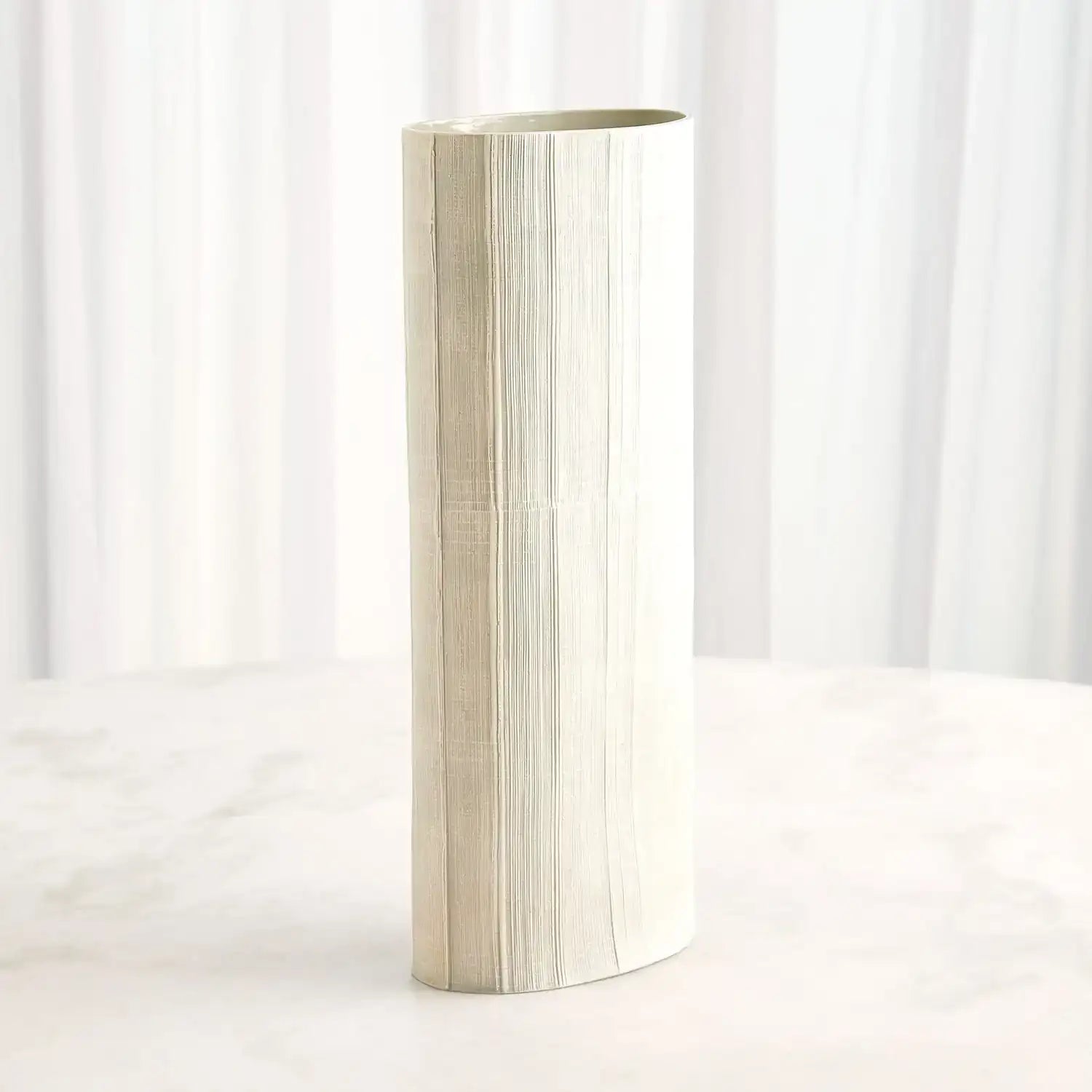 GLOBAL VIEWS CROSS HATCH VASE - Decorative Accents