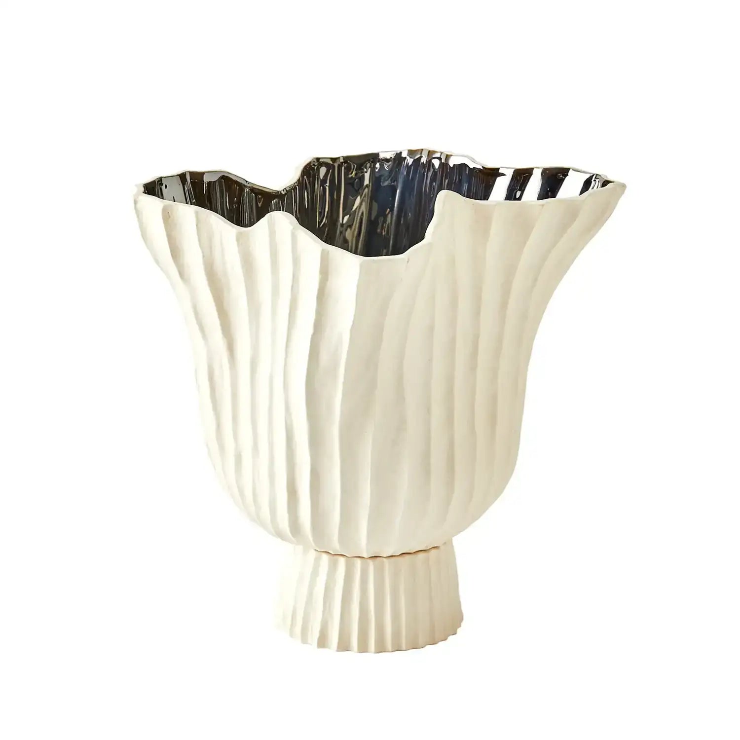 GLOBAL VIEWS FOLHA FOOTED VASE - Decorative Accents