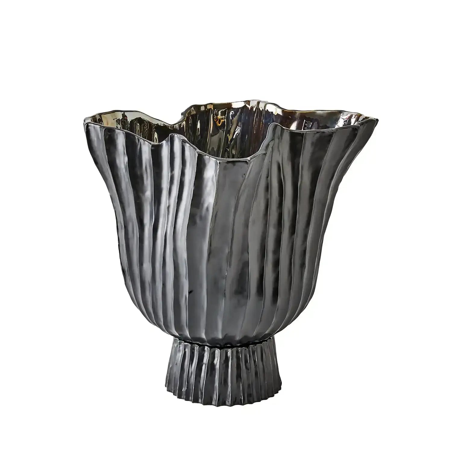 GLOBAL VIEWS FOLHA FOOTED VASE - Decorative Accents