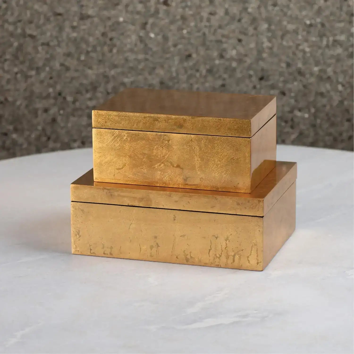 GLOBAL VIEWS LUXE GOLD LEAF BOX - Decorative Accents