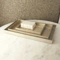GLOBAL VIEWS CHAMPAGNE SILVER LEAF RECTANGLE TRAY - Decorative Accents