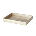 GLOBAL VIEWS CHAMPAGNE SILVER LEAF RECTANGLE TRAY - Decorative Accents