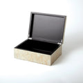 GLOBAL VIEWS CHAMPAGNE SILVER LEAF BOX - Decorative Accents