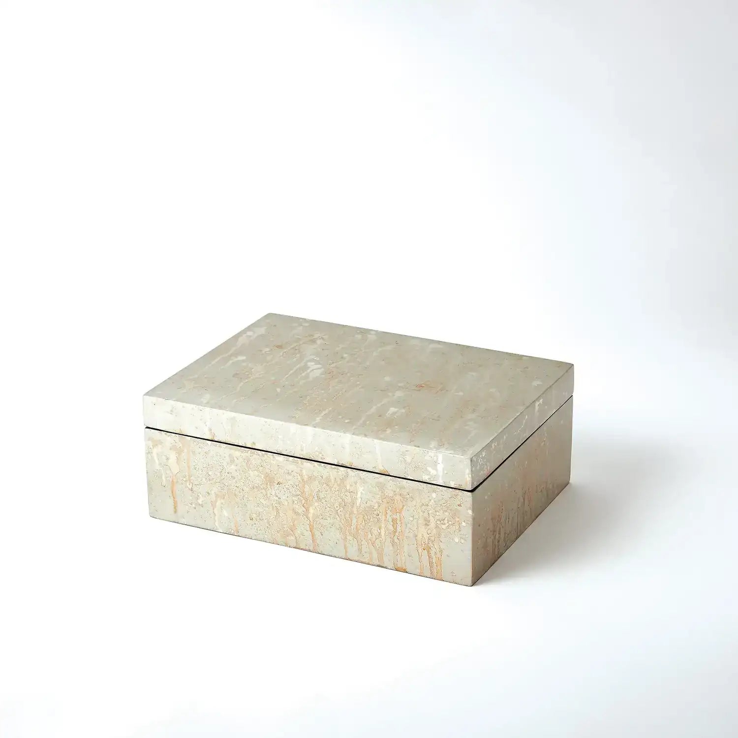 GLOBAL VIEWS CHAMPAGNE SILVER LEAF BOX - Decorative Accents