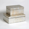 GLOBAL VIEWS CHAMPAGNE SILVER LEAF BOX - Decorative Accents