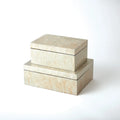 GLOBAL VIEWS CHAMPAGNE SILVER LEAF BOX - Decorative Accents