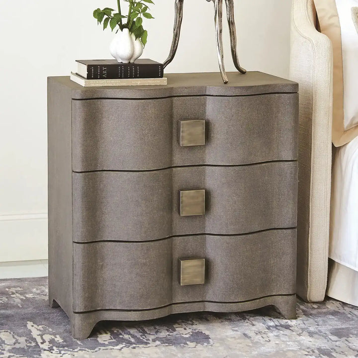 GLOBAL VIEWS TOILE LINEN BEDSIDE CHEST - Beds