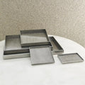 GLOBAL VIEWS GUNMETAL SILVER LEAF RECTANGLE TRAY - Decorative Accents