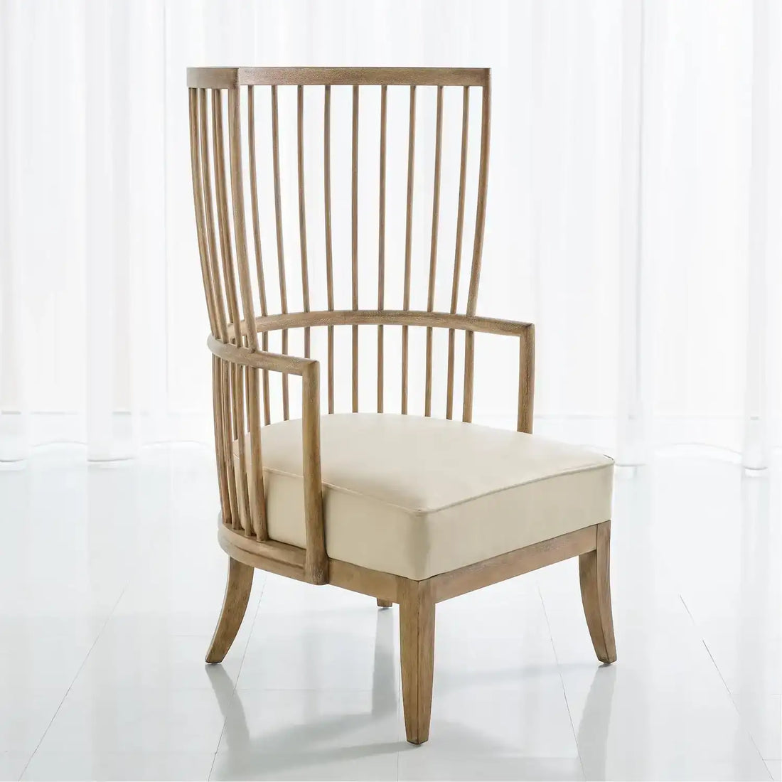GLOBAL VIEWS SPINDLE WING CHAIR - Lounge