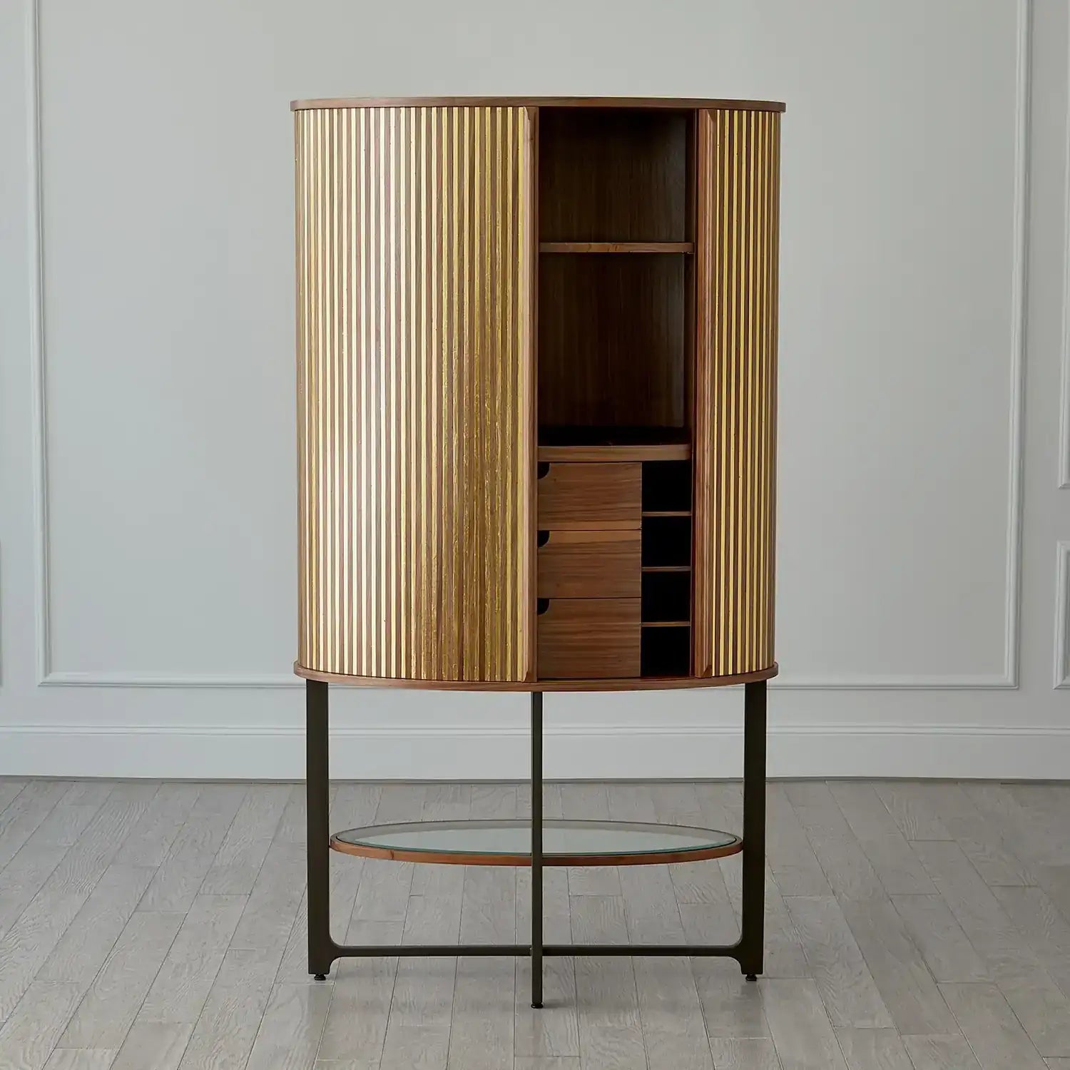 GLOBAL VIEWS CABRIOLET TALL CABINET - Cabinets & Bar