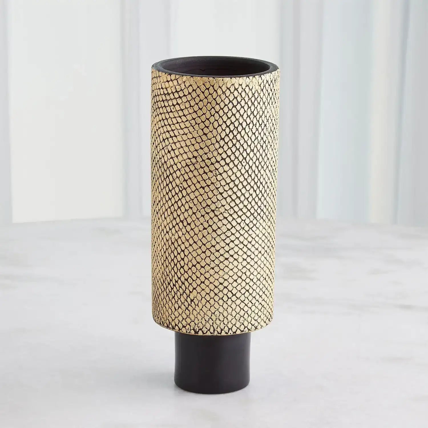 GLOBAL VIEWS JAVA FOOTED VASE - Decorative Accents