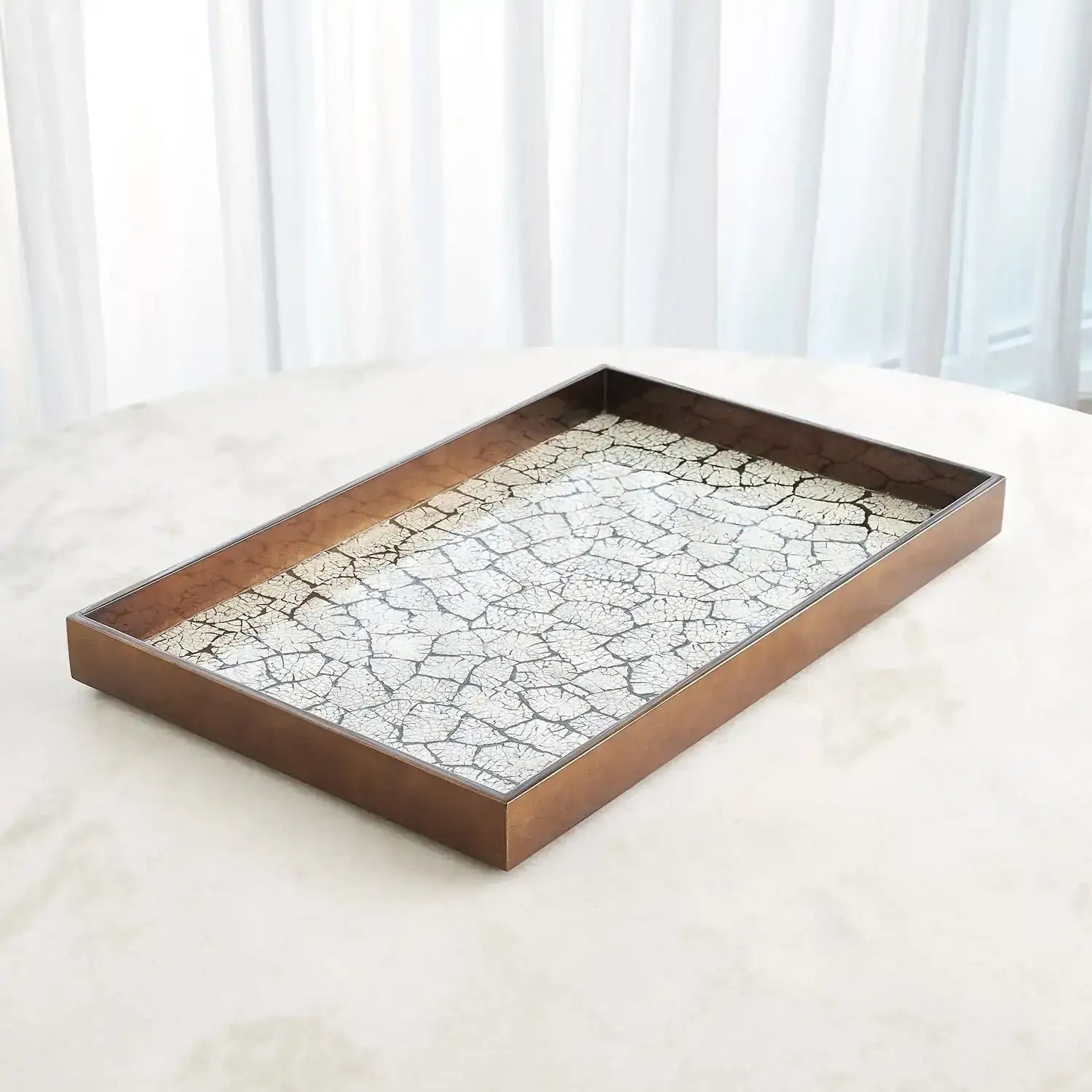 GLOBAL VIEWS EGGSHELL TRAY - Decorative Accents