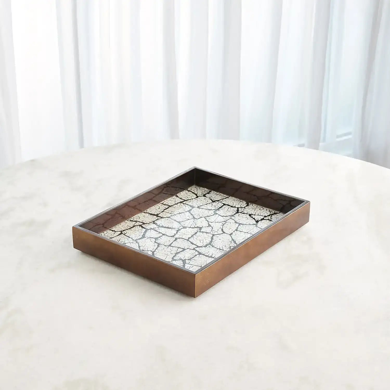 GLOBAL VIEWS EGGSHELL TRAY - Decorative Accents