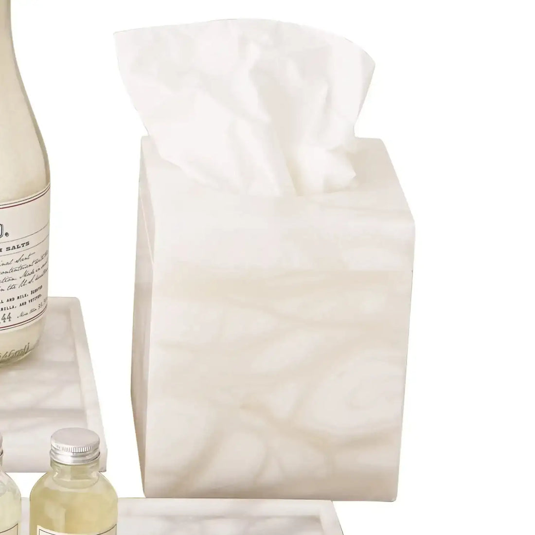 GLOBAL VIEWS ALABASTER TISSUE BOX - Decorative Accents