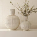 GLOBAL VIEWS FURROW SPHERE VASE - Decorative Accents