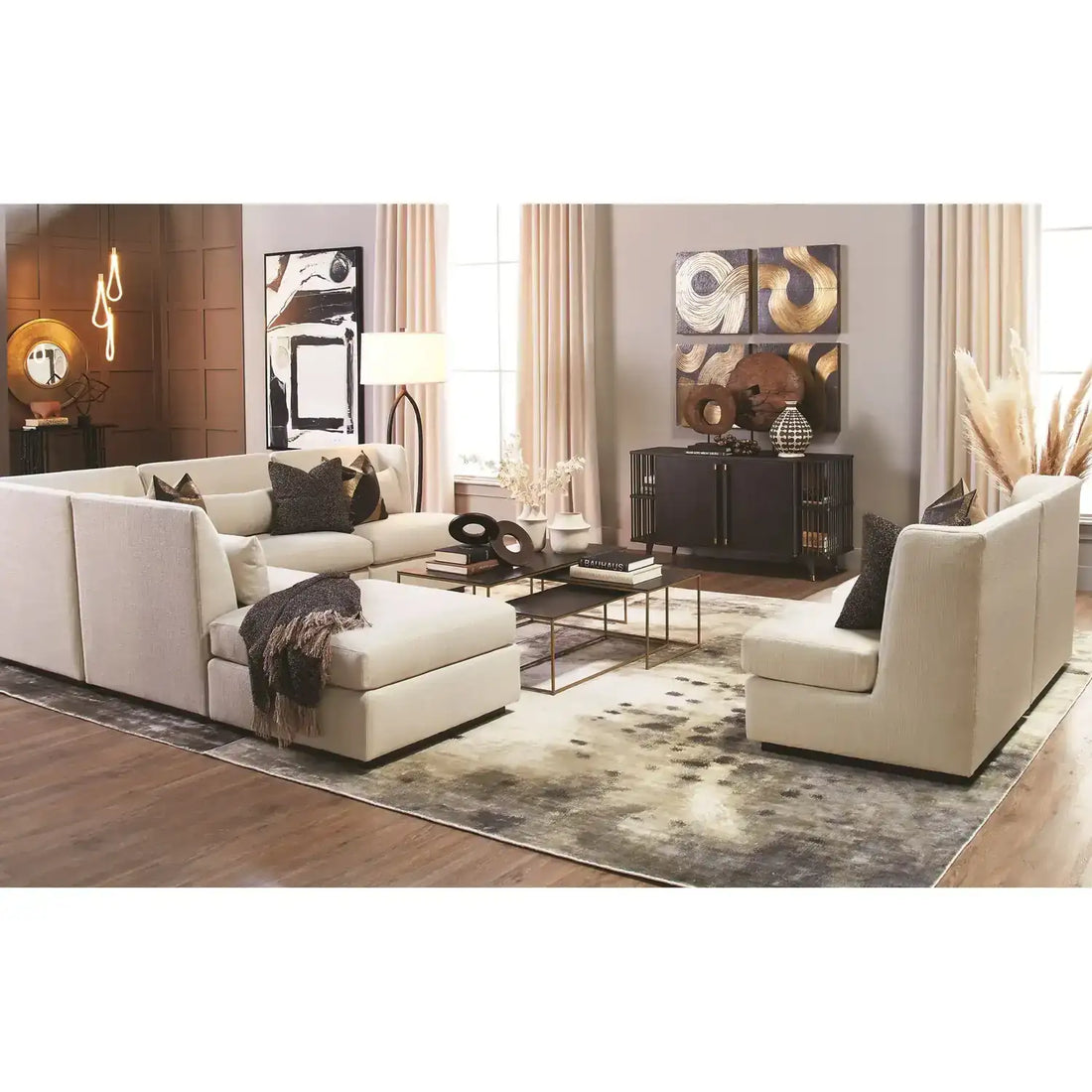 GLOBAL VIEWS INTERLOCK ROUND VASE - Decorative Accents