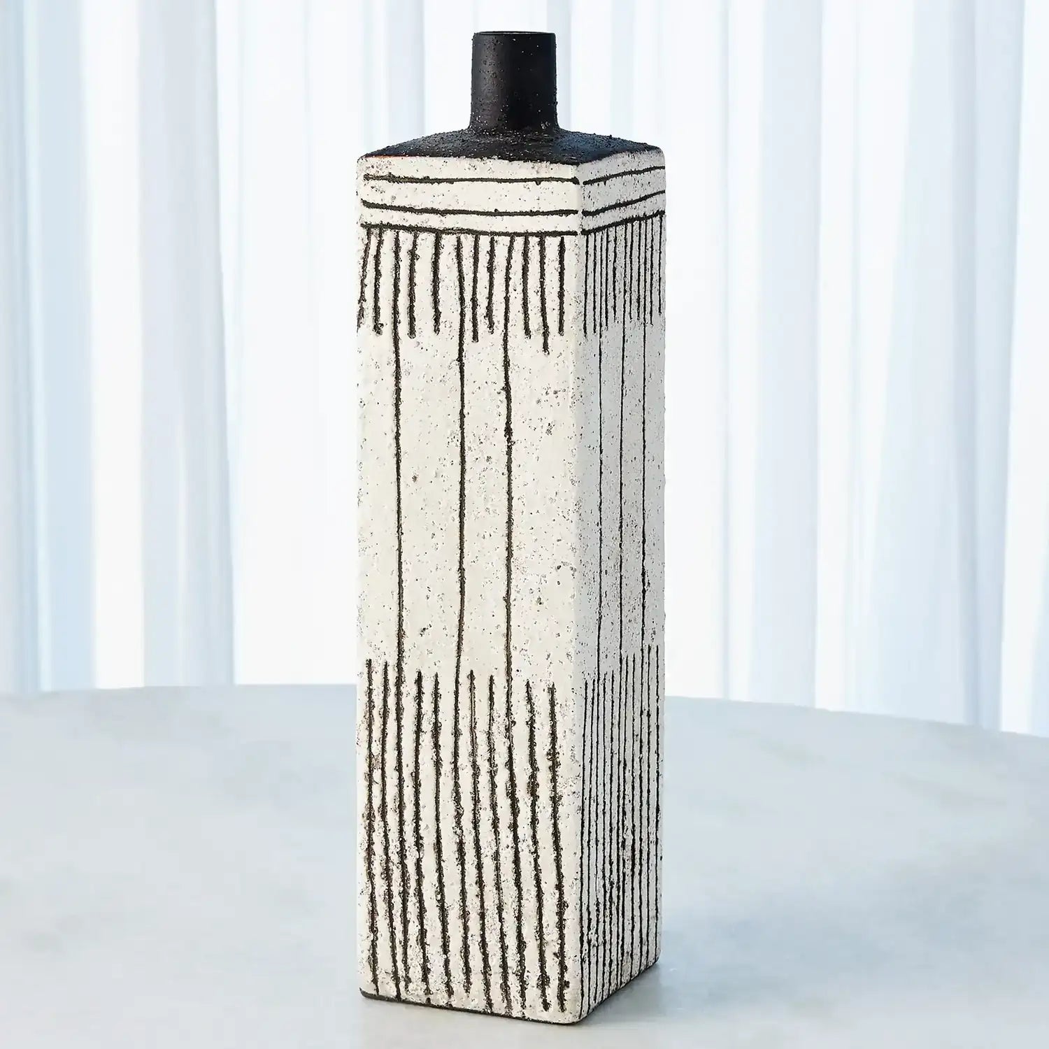 GLOBAL VIEWS GRAFFITI SQUARE VASE - Decorative Accents